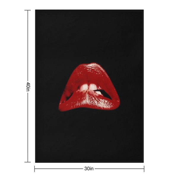 Rocky Horror Picture Show Lips Wrinkle-free Throw Blanket
