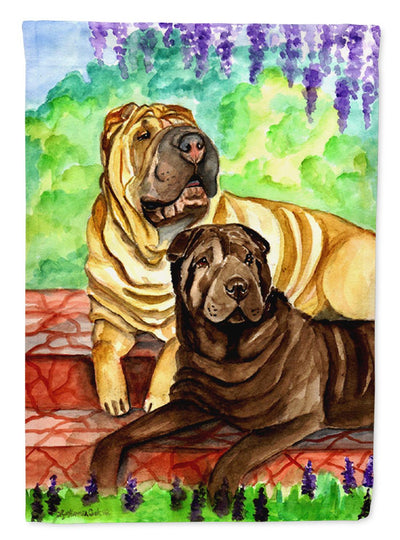 Shar Pei Patio Peis Garden Flag – Decorative Outdoor Yard Flag