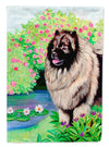 Keeshond Garden Flag – Decorative Outdoor Yard Flag 7074GF