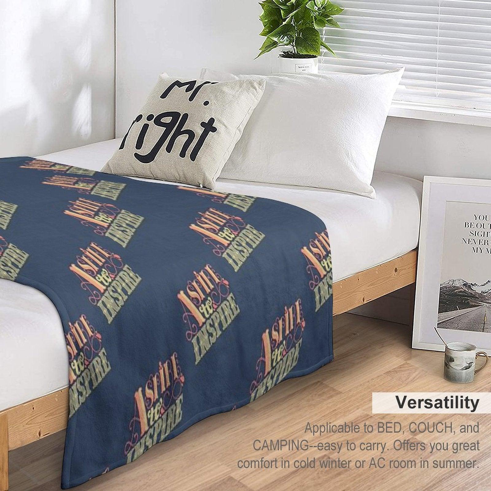Aspire to Inspire Throw Blanket