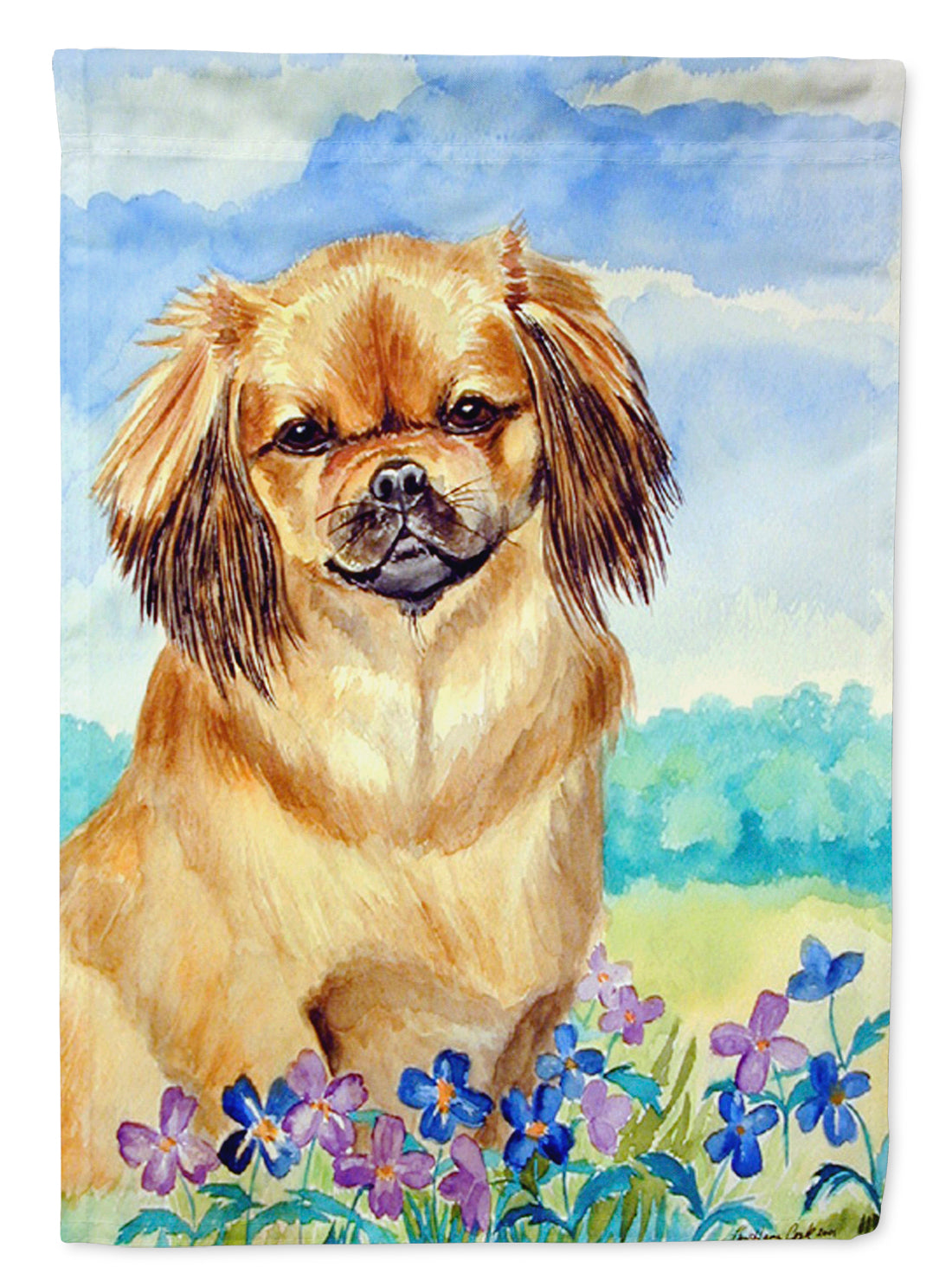 Tibetan Spaniel Garden Flag – Decorative Outdoor Yard Flag 7078GF - Gifts for You 'n Me