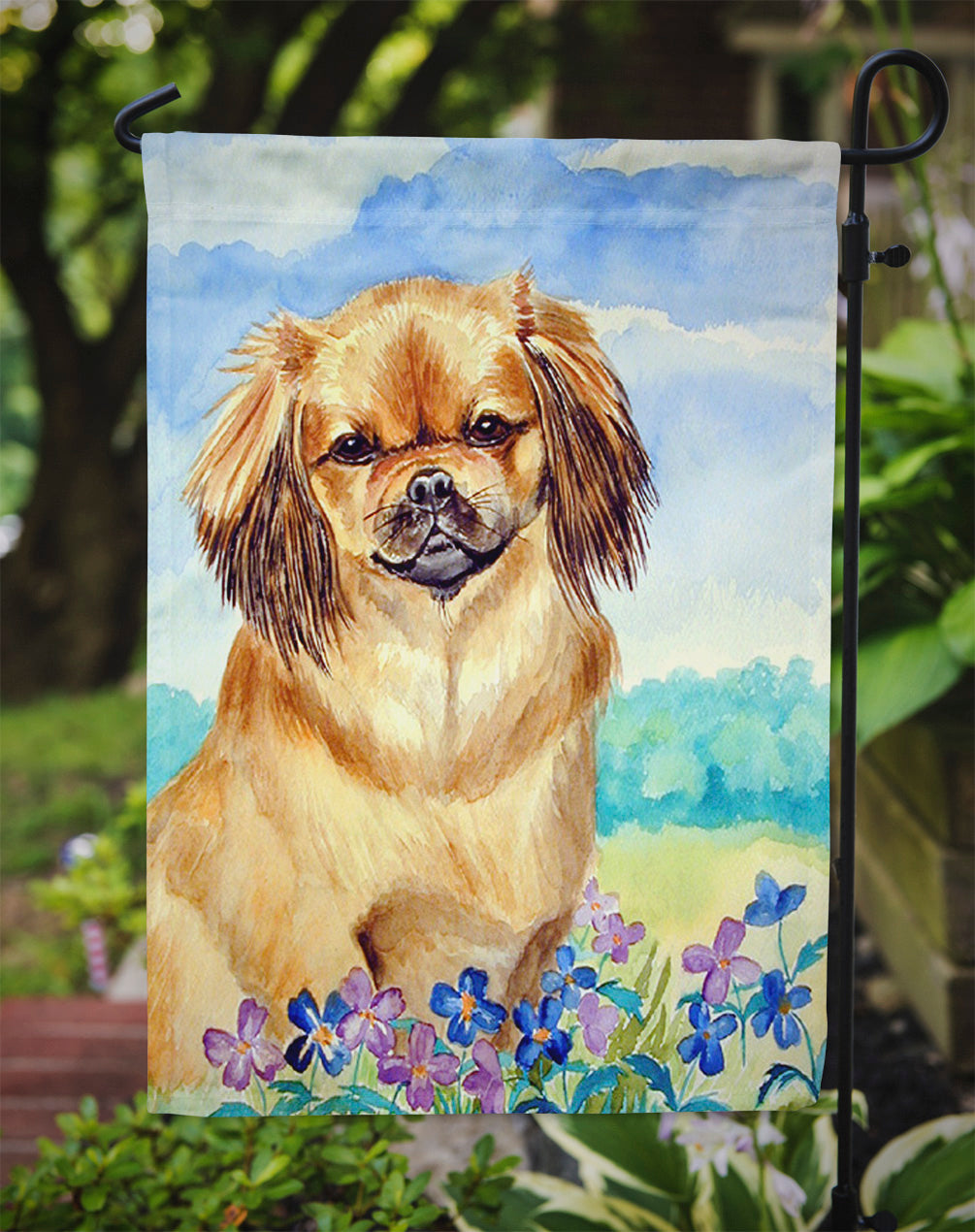 Tibetan Spaniel Garden Flag – Decorative Outdoor Yard Flag 7078GF - Gifts for You 'n Me