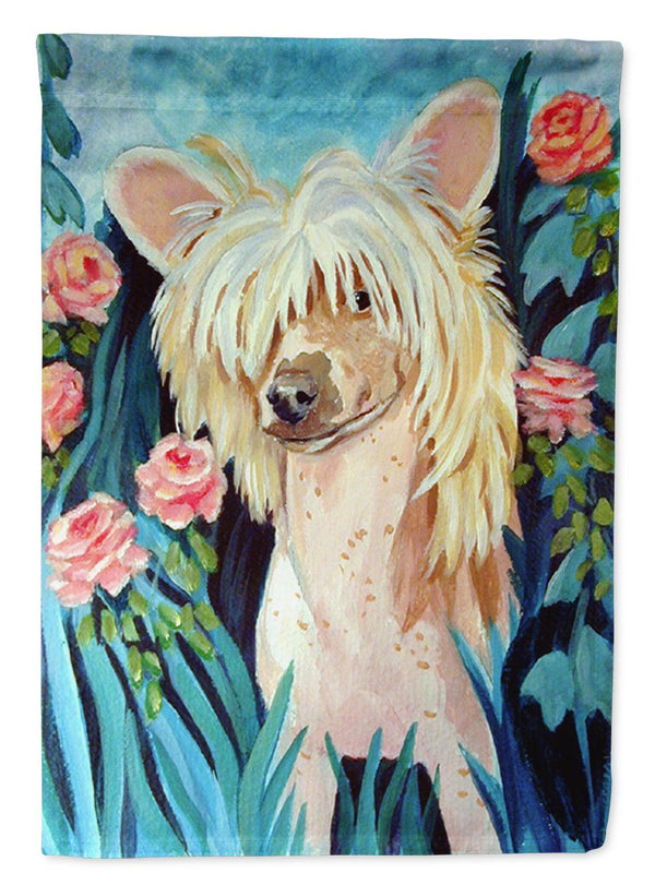 Chinese Crested  Garden Flag – Decorative Outdoor Yard Flag