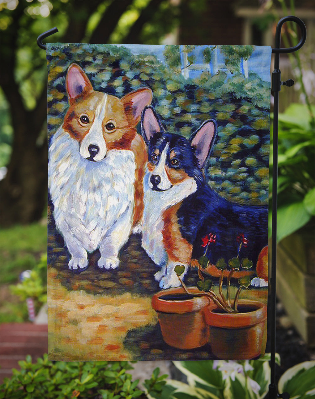 Corgi Garden Flag – Decorative Outdoor Yard Flag 7094GF - Gifts for You 'n Me