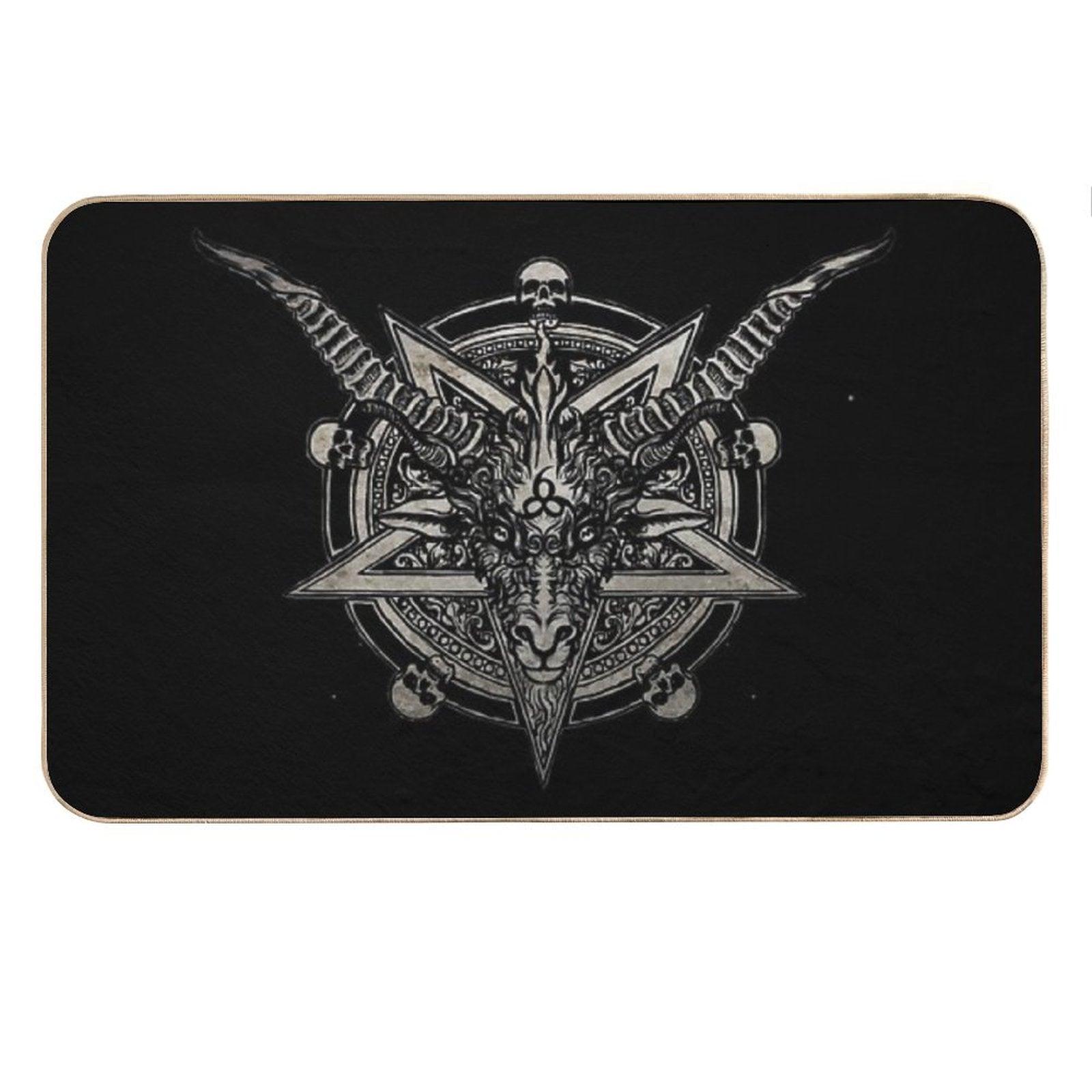 666 Baphomet Bath Mat
