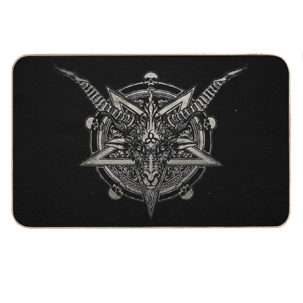 666 Baphomet Bath Mat