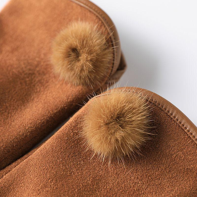 Women's Winter Fashion Korean Style Autumn Winter Fleece Warm Gloves