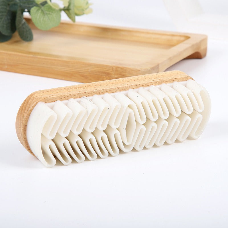 Suede Shoes Wooden Handle Raw Rubber Brush Cleaning Brush Suede Shoe Brush Cleaning Stain Removal TPR Brush