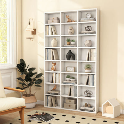 70 Inch Tall Bookshelf 24 Cube Storage Organizer with Adjustable Shelves