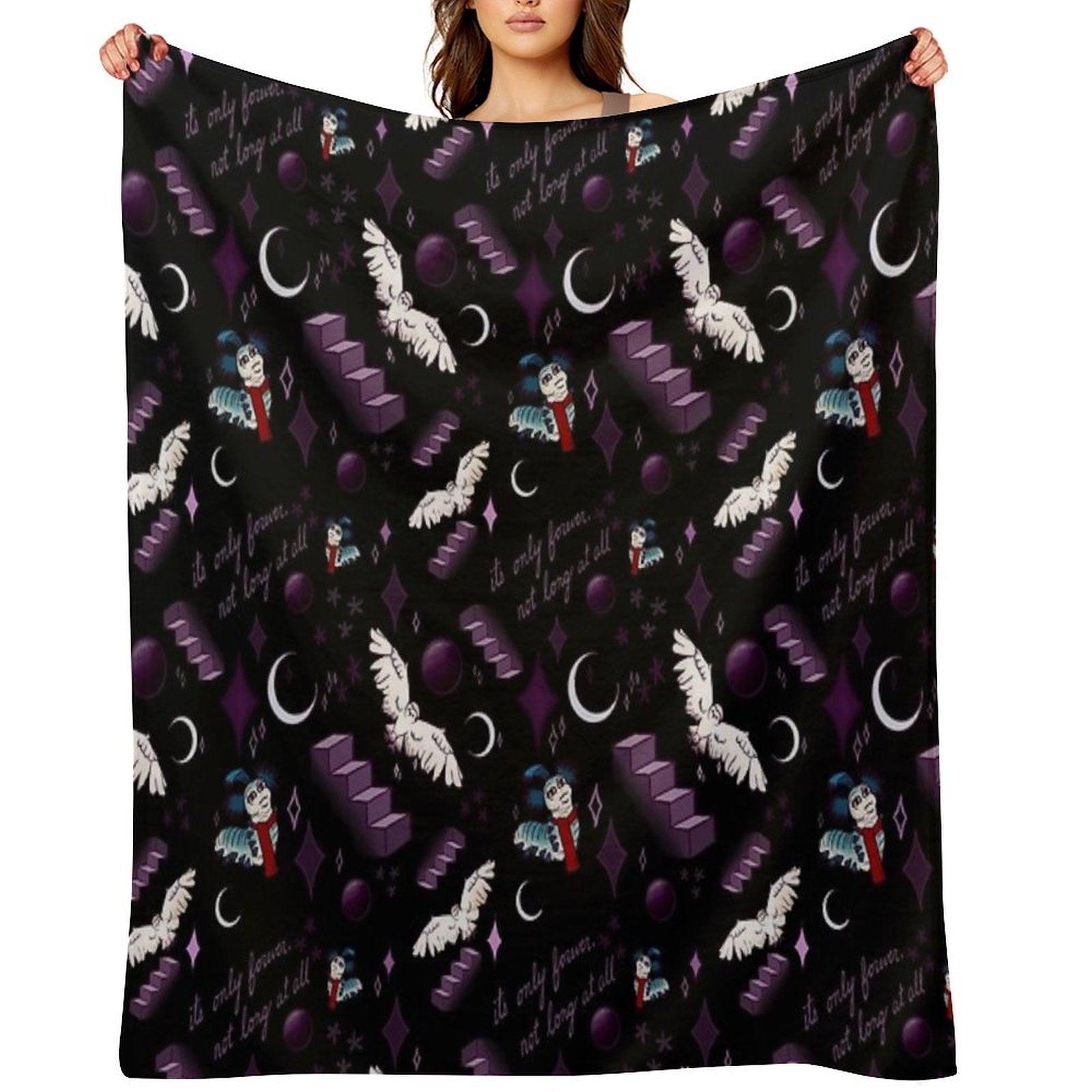 Labyrinth “It’s Only Forever Not Long at All” Throw Blanket