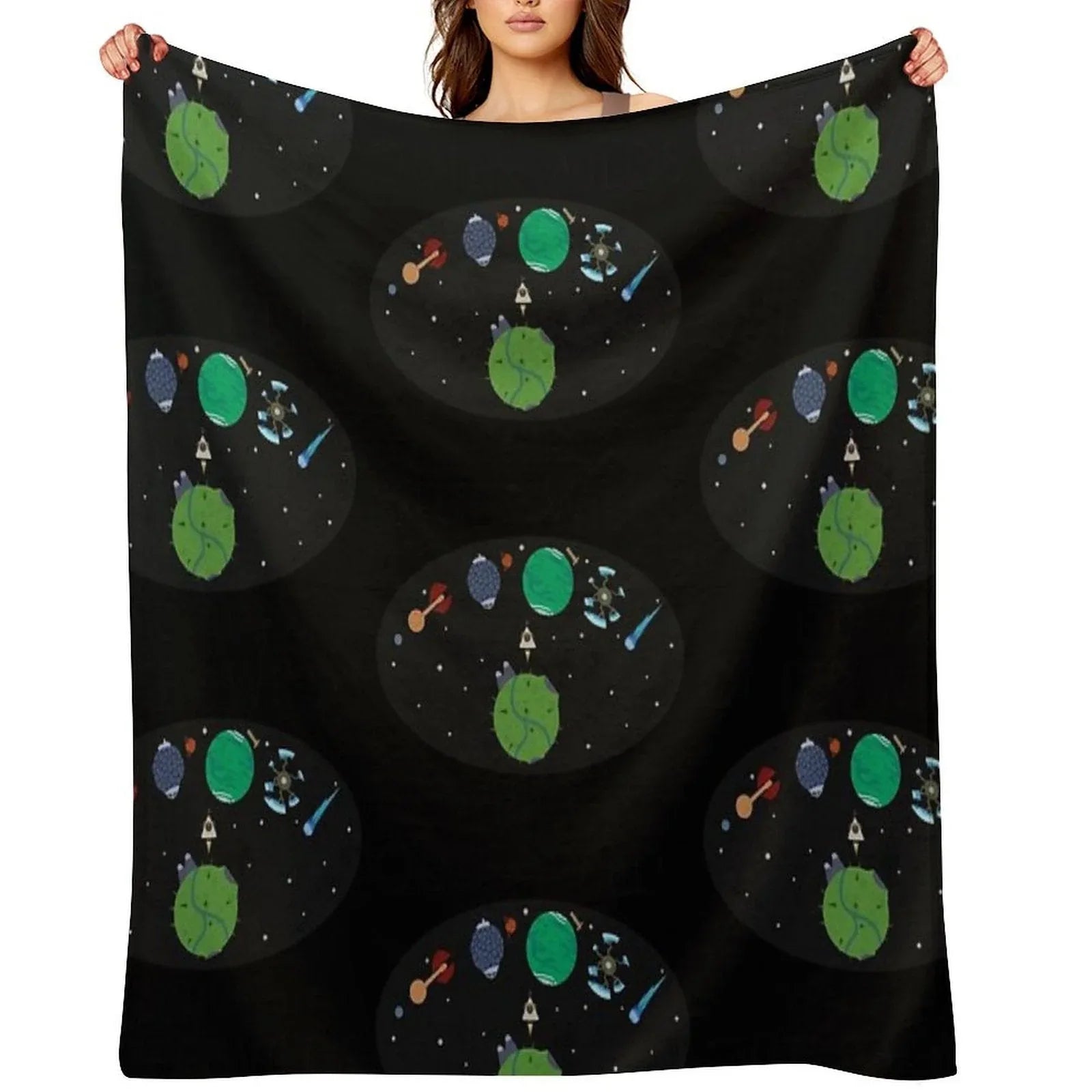 Outer Wilds Logo Throw Blanket