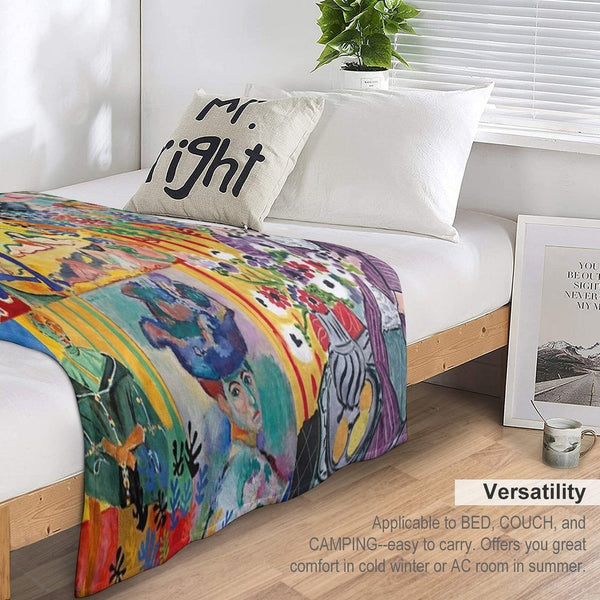 Matisse Collage Multi-functional Throw Blanket