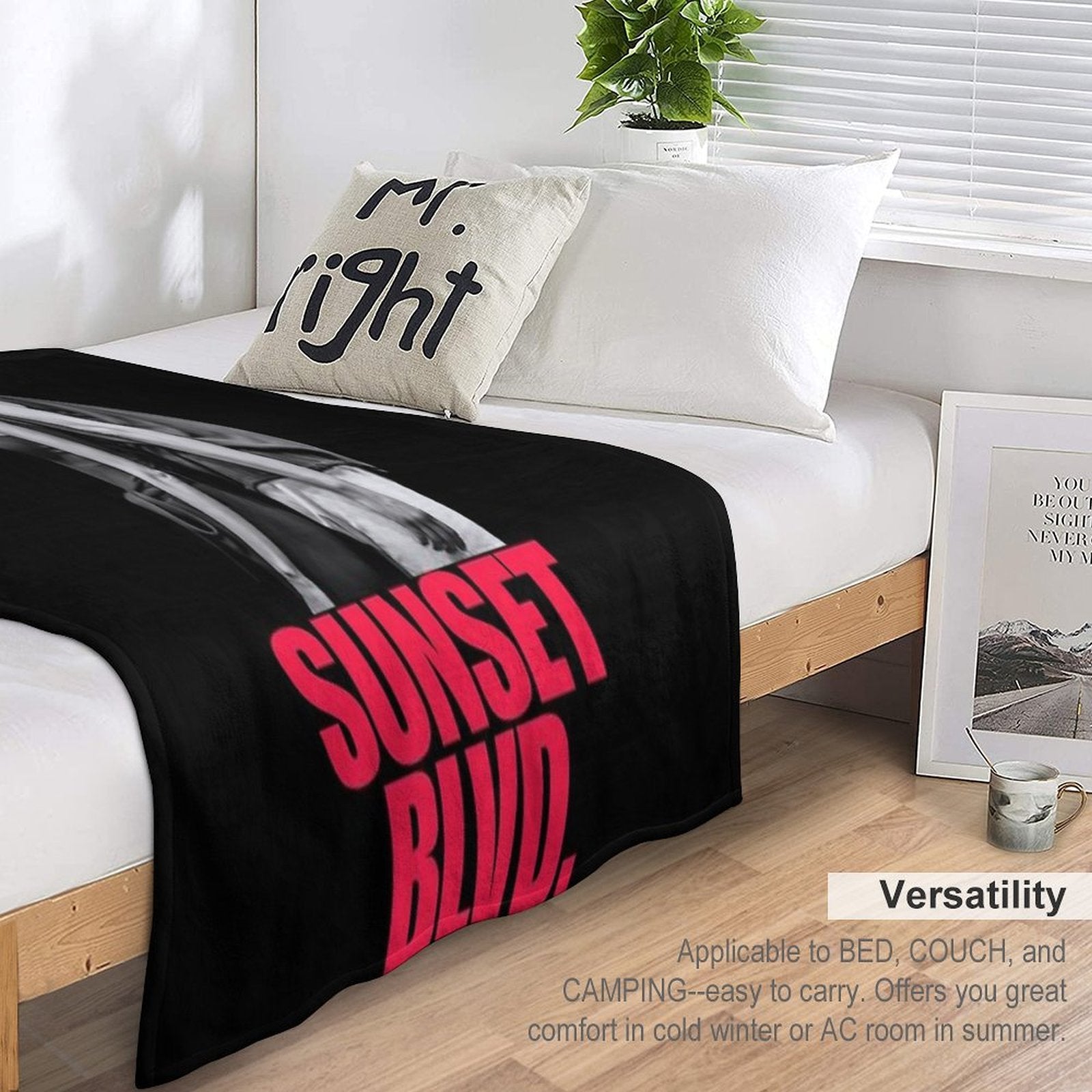 Sunset Blvd. with Nicole Scherzinger And Tom Francis Shrink-resistant Throw Blanket