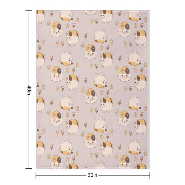 FFXIV - Fat Cats Throw Blanket