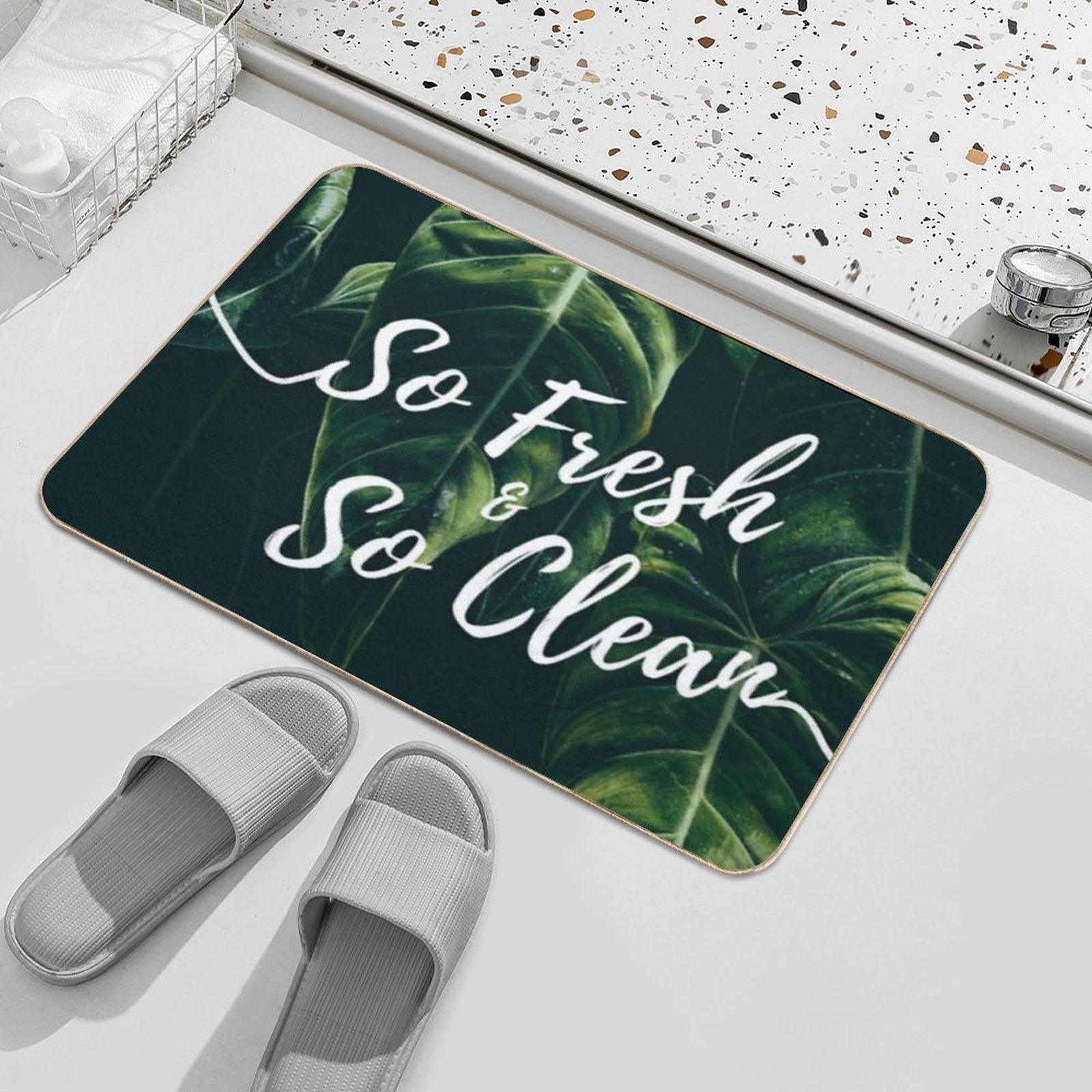 So Fresh & So Clean Tropical Banana Leaves Bath Mat