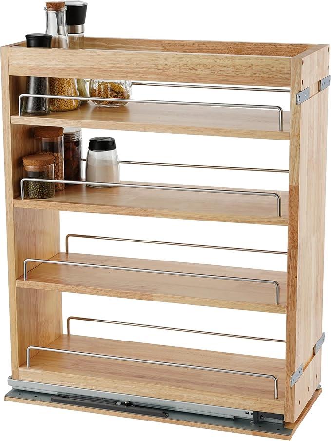 DINDON Pull Out Spice Rack Organizer for Cabinet, (5