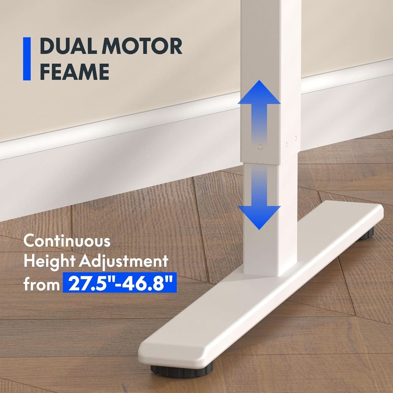71 Inch Dual Motor Standing Desk With Memory Controller