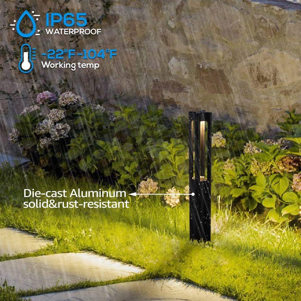 ALP53 6, 10 and 12-Pack Low Voltage Aluminum Pathway Lights Package Cast Aluminum, 3W 12V AC/DC LED Walkway Lighting