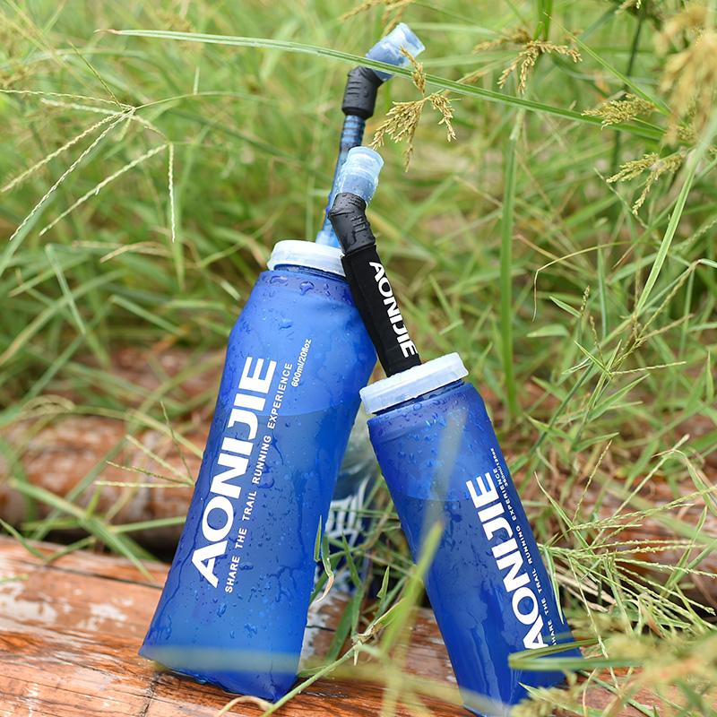 AONIJIE 350ml 500ml TPU Outdoor Sport Bottle Hydro Soft Flask Running Hiking Fitness Bicycle Tactical Canteen Water Kettle Jug