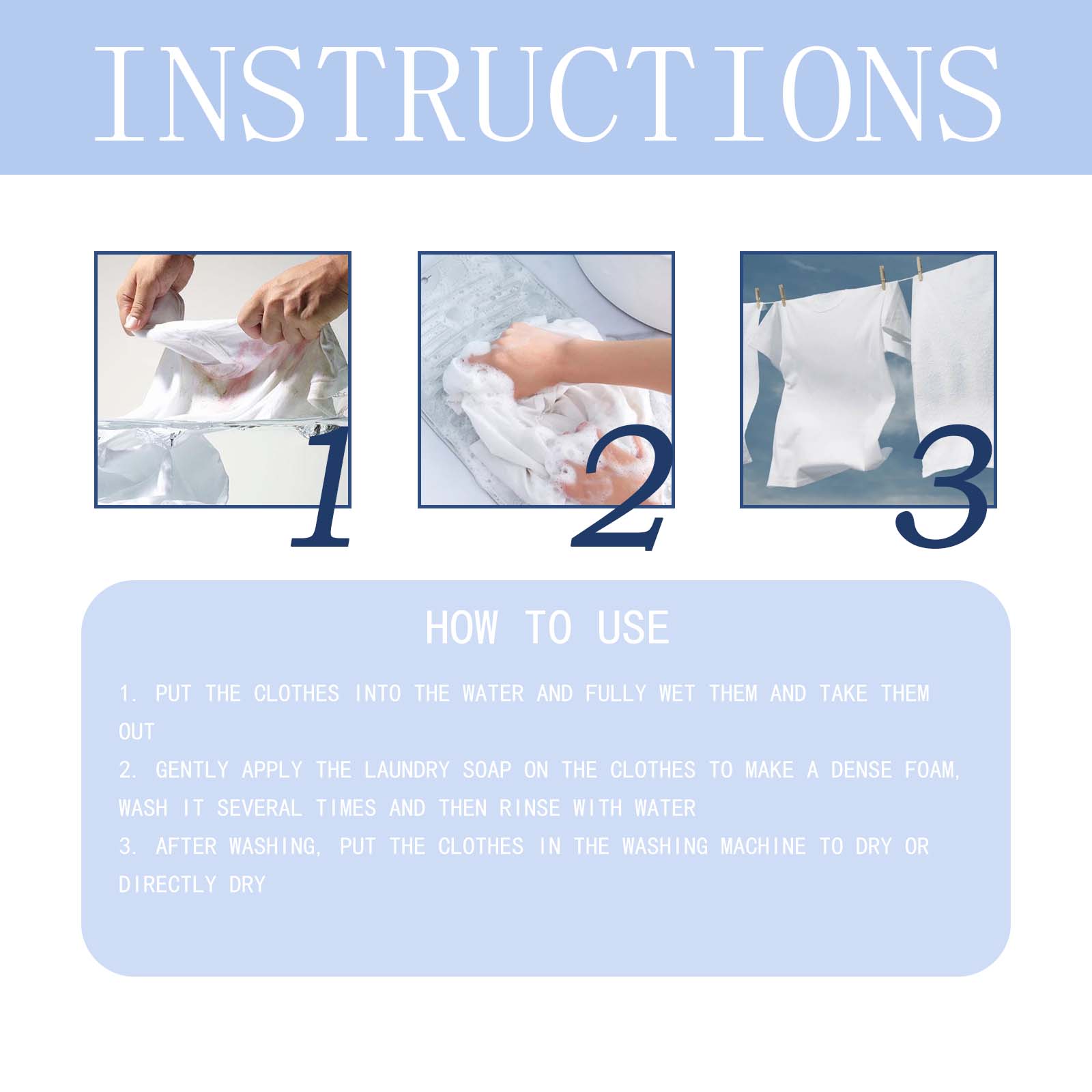 Laundry Soap, Clothes Clean Grease Mildew Spot Underwear Soap Hand Protection Deep Clean Easy To Bleach Hands