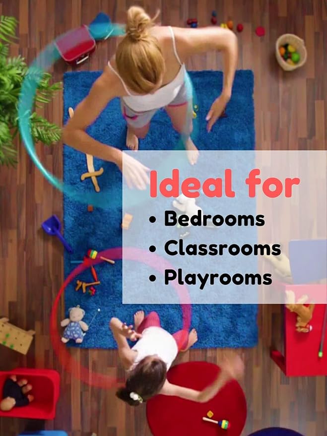 KOECKRITZ Soft and Colorful Kids Classroom Area Rugs (Passes Flammability Pill Test) Many Sizes and Bright Colors to Select from (10' x 10', Froggy)