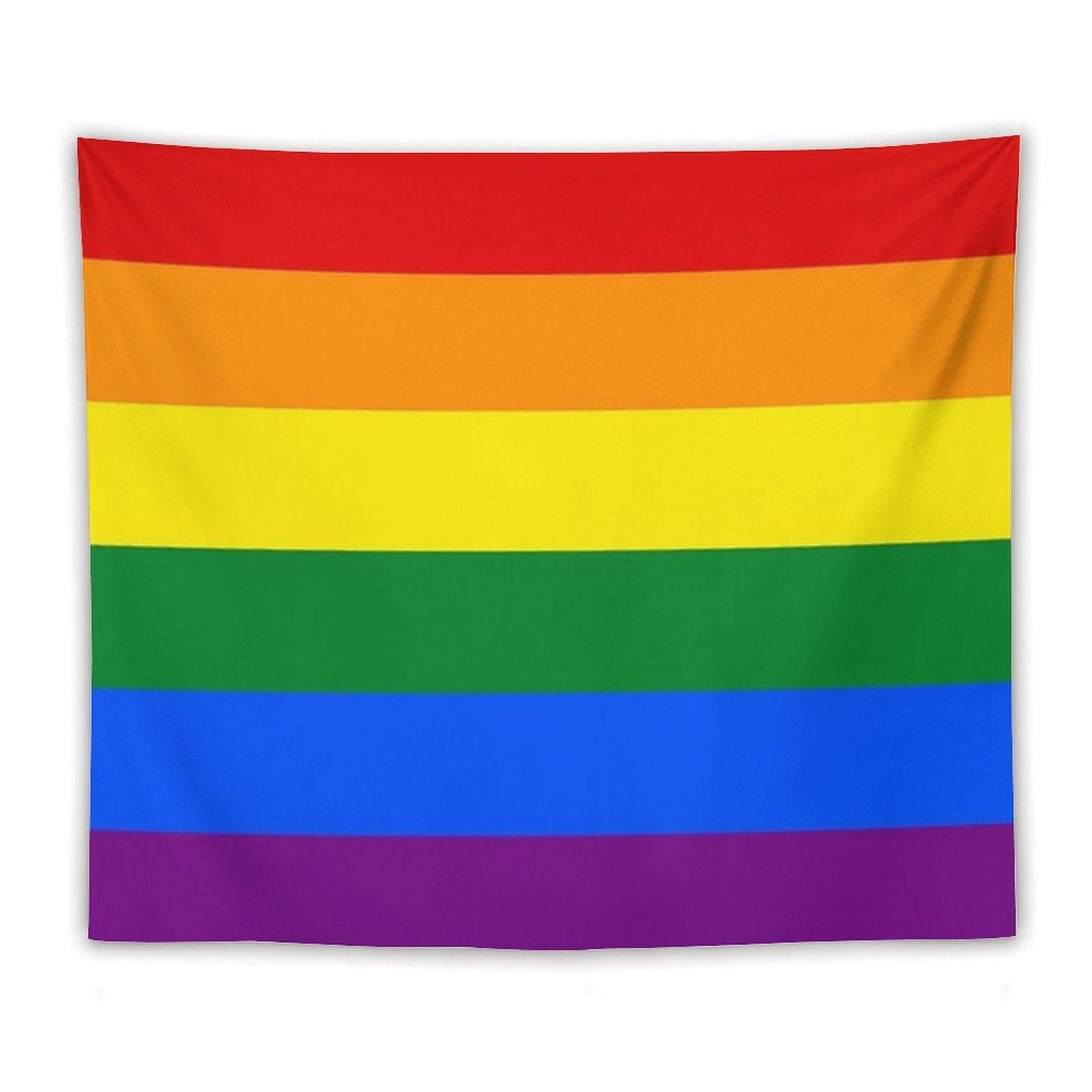 Gay Pride Rainbow Flag Tapestry