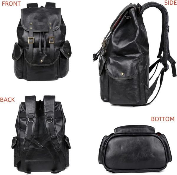 FR Fashion Co. 15.6″ Vegan Leather Laptop Backpack