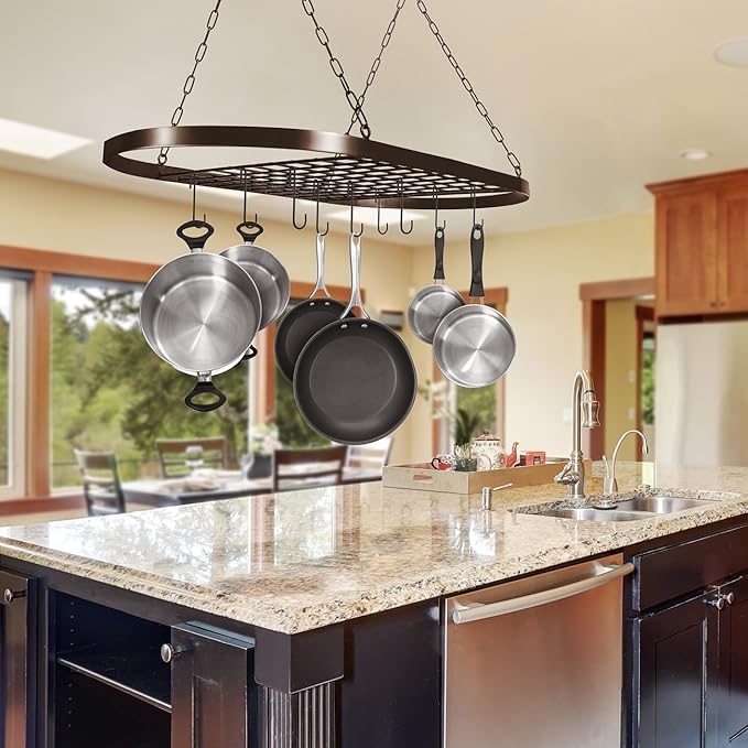 Sorbus Pot and Pan Rack for Ceiling 31