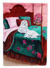 Maltese Waiting on Mom Garden Flag – Decorative Outdoor Yard Flag