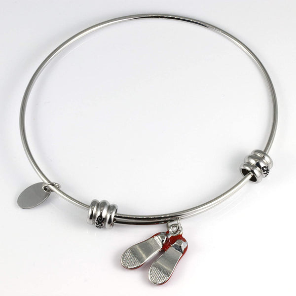 Wizard of Oz | Ruby Slippers Jewelry or Ruby Red Slippers Bracelet Bangle for Fans of The Wizard of Oz Gifts or Wizard of Oz Collectibles of Ruby Red Slippers for Dorothy from Wizard of Oz Party Favor