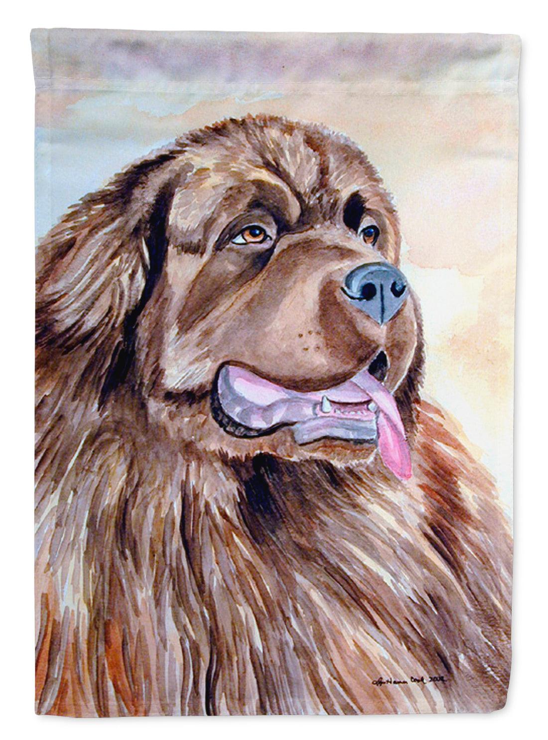Chocolate Brown Newfie Newfoundland Garden Flag – Decorative Outdoor Yard Flag