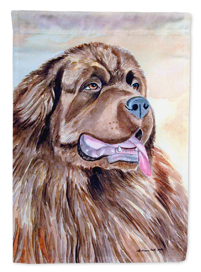 Chocolate Brown Newfie Newfoundland Garden Flag – Decorative Outdoor Yard Flag