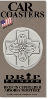 Dogwood Cross Car Coasters