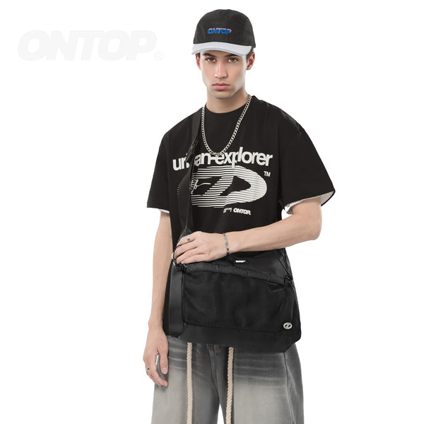 Statement Messenger Crossbody Bag