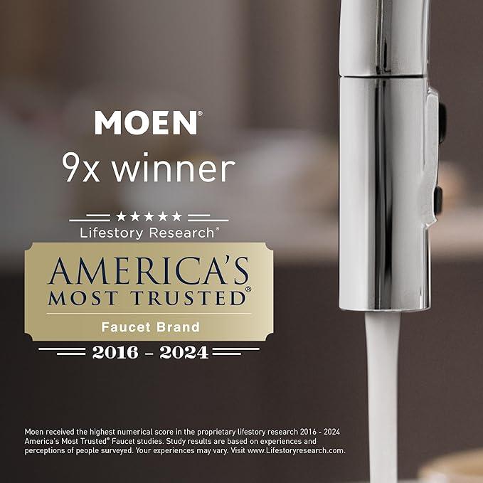 Moen GT33C Lite Series 1/3 Horsepower Continous Feed Garbage Disposal featuring Fast Track Technology, Power Cord Included