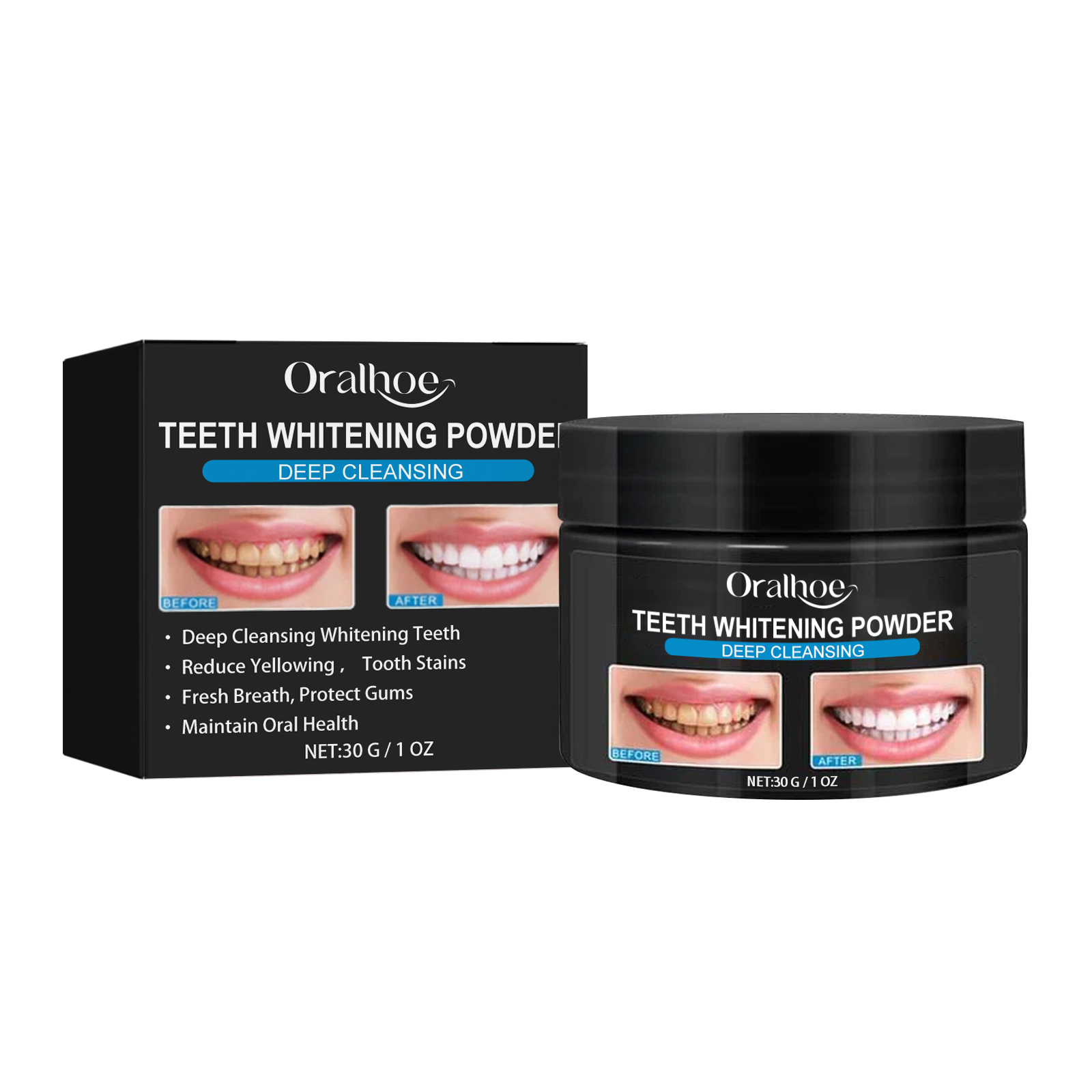 Teeth Whitening Powder, Teeth whitening beauty teeth cleaning tartar teeth yellow smoke teeth care for the mouth