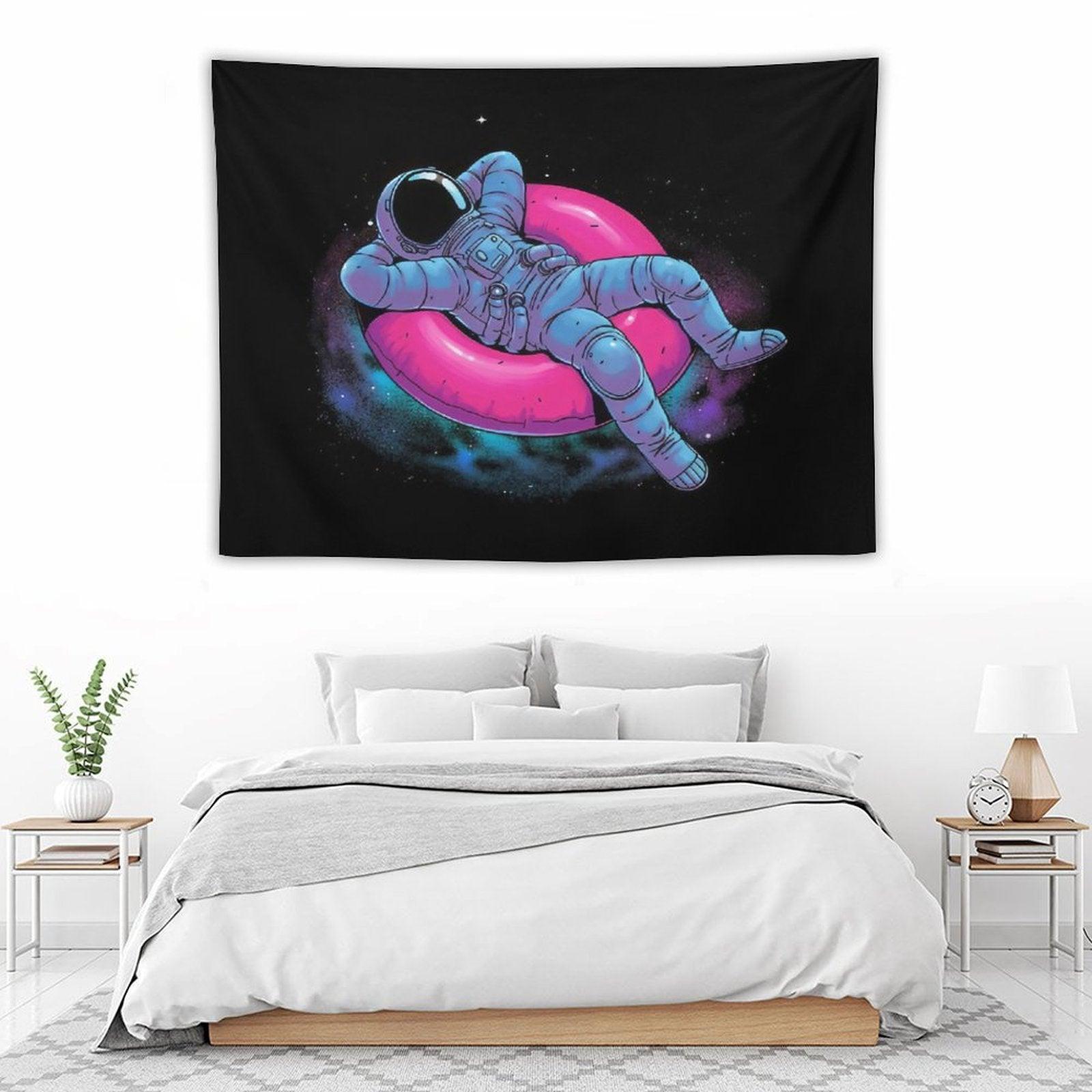 Astronaut Floating Dream in Space Tapestry