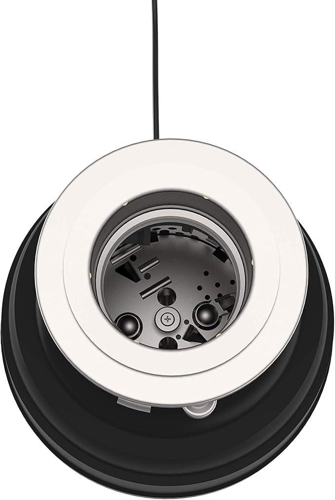Waste Maid 10-US-WM-658-3B Garbage Disposal Anti-Jam Stainless Steel Food Waste Grinding System, 1-1/4 HP Premium, Black