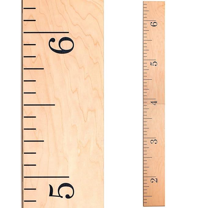 Wooden Growth Chart – Kids Height Chart, Wall Measurement for Kids, Height Chart for Wall, Growth Ruler for Children – Natural Ruler (63