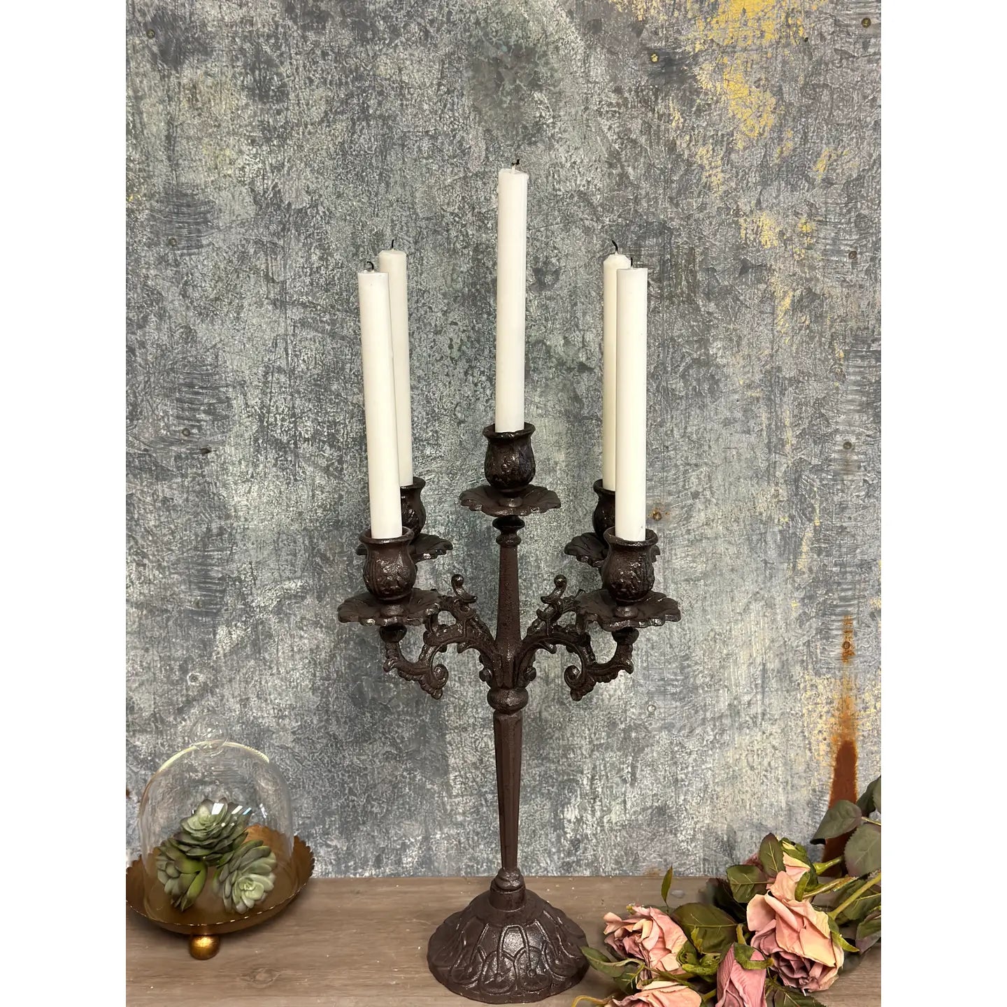Heavy Duty Cast Iron Candelabra
