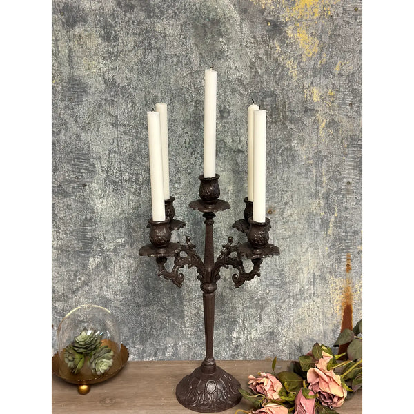 Heavy Duty Cast Iron Candelabra