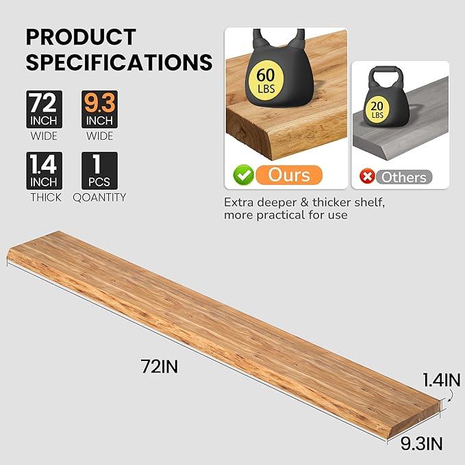 Floating Shelves for Wall, 72