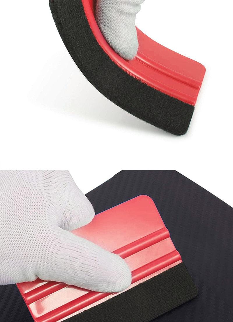 7/13pcs Car Vinyl Film Wrapping Tools Car Sticker Film Scraper Kit Auto Felt Squeegee Scraper Set Knife Decal Plaste Accessories