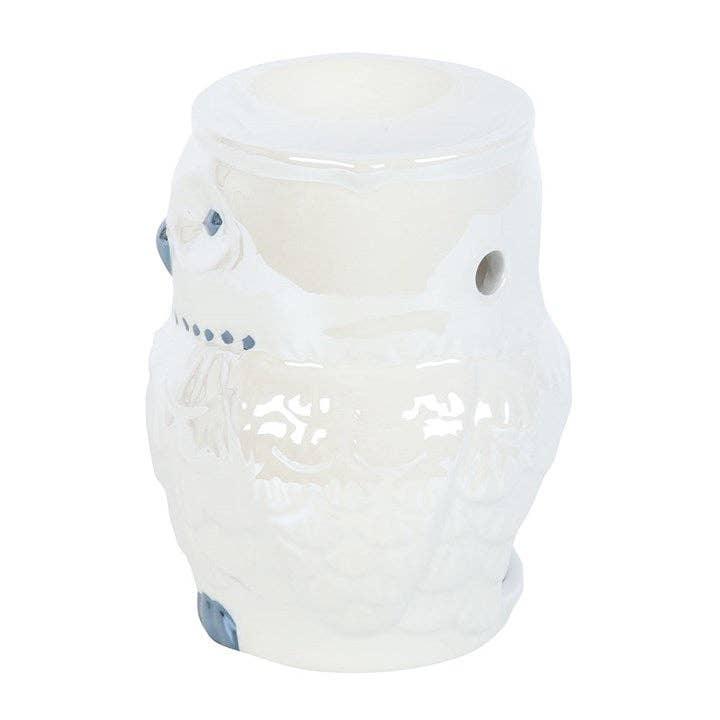Iridescent Owl Tealight Wax Warmer