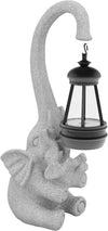 Solar Powered Outdoor Figurine Lights, 10 Inch Waterproof Animal Elephant Statue Light, Suitable for Decorations for Patio, Balcony, Lawn, Courtyard, Etc.(Chest)