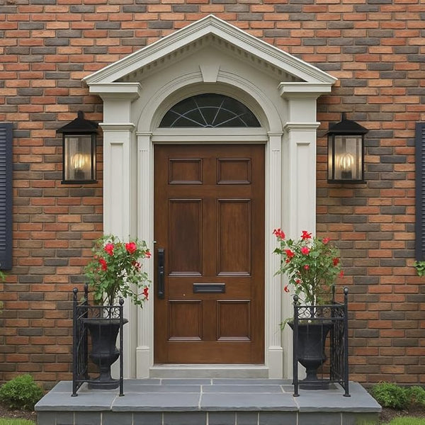 Extra-Large Outdoor Wall Sconce, Wall Lantern, Wall Light with Tempered Clear Seeded Glass, Matte Black Finish for Outdoor