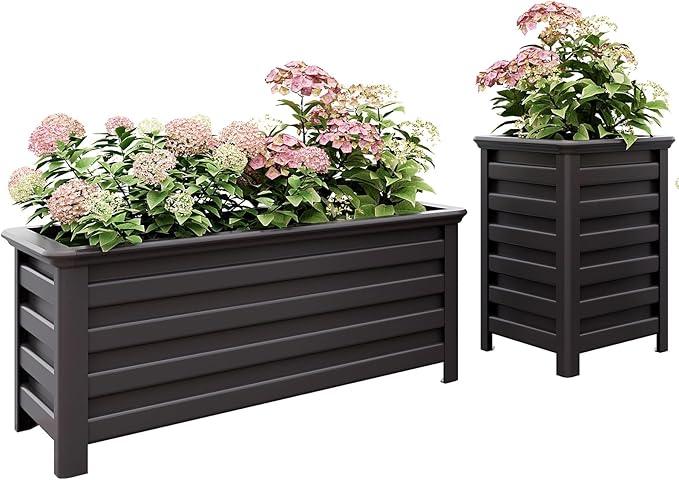 Aluminum Outdoor Planter - 19.68