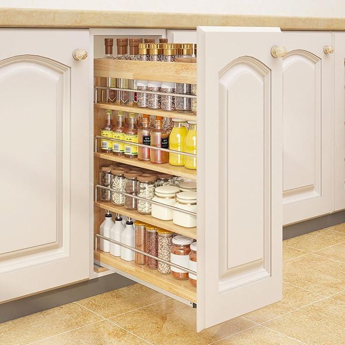 DINDON Pull Out Spice Rack Organizer for Cabinet, (5