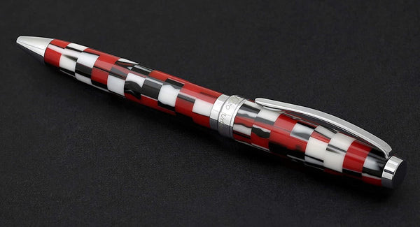 Urbanite II Acrylic & Brass Ballpoint Pen - Trek Red - Gifts for You 'n Me