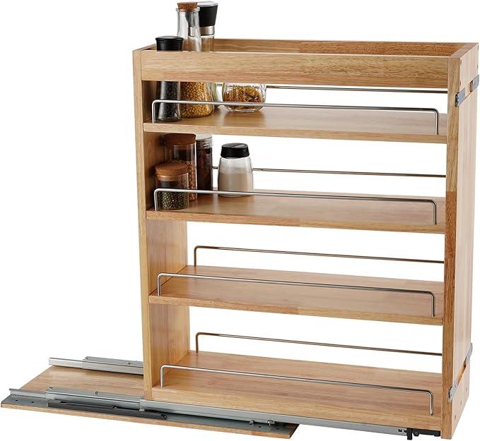 DINDON Pull Out Spice Rack Cabinet Organizer, (8